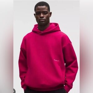 lululemon athletica Big Cozy Men’s Berry Rumble Pink Hoodie